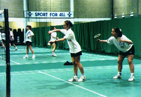 Photo:  Under 16 Internationals: Lisa
Orchard & Helen Palmer